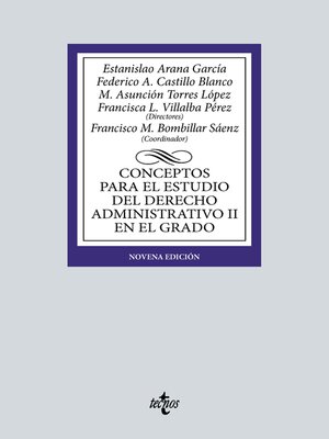 cover image of Conceptos para el estudio del Derecho administrativo II en el grado